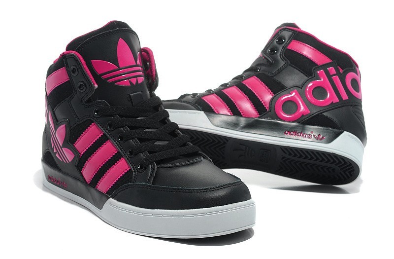 chaussures adidas femme noir et rose